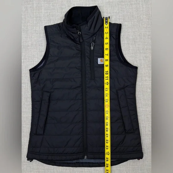 Carhartt Women Rain Defender Insulated Vest Black Relaxed Fit XS - Picture 10 of 10